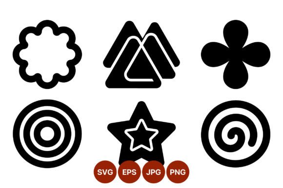 Download Black Abstract Geometric Shapes - Shape Collection