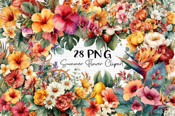 Download Summer Flower Clipart PNG - Clipart Collection
