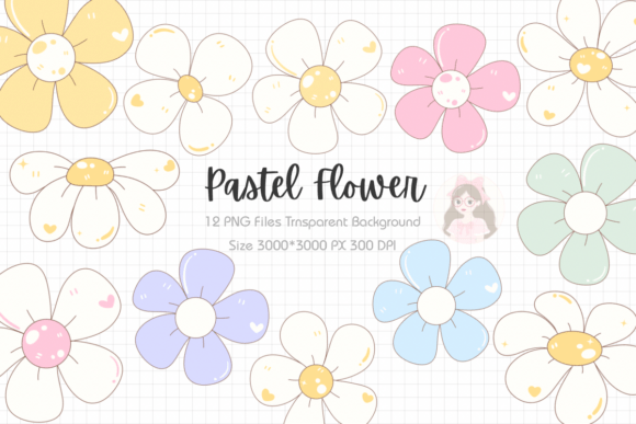 Download Spring Pastel Flower Clipart PNG - Clipart Collection