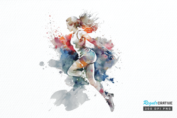Download Watercolor Woman Figure Skating Clipart - Clipart Collection