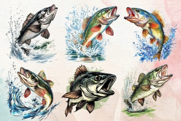 Download Bass Fishing Sublimation Clipart Png - Clipart Collection