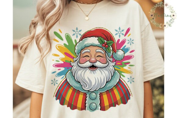 Download Glitter Splatter Santa PNG Clipart - Clipart Collection