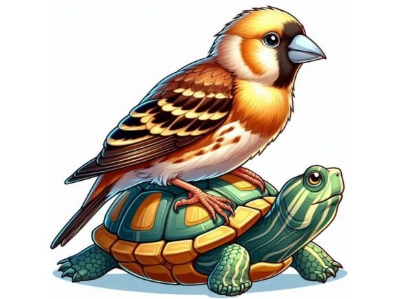 Download A Finch with Golden Highlights in Its Fe - Gold Collection