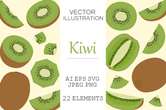 Download Kiwi Vector. Kiwi Fruits Clipart SVG - Clipart Collection