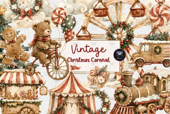 Download Vintage Christmas Clipart - Clipart Collection