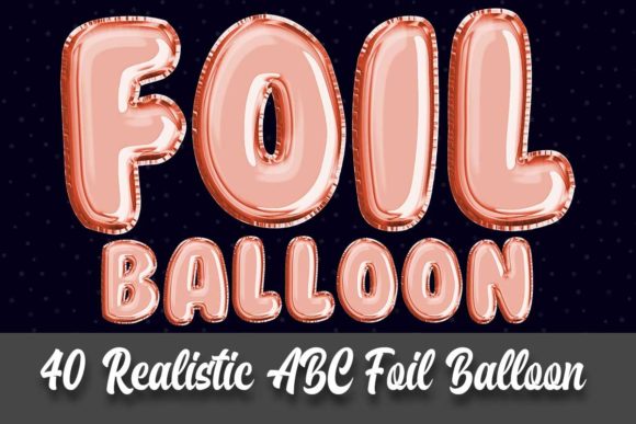 Download Realistic Rose Gold Foil Balloon Clipart - Gold Collection