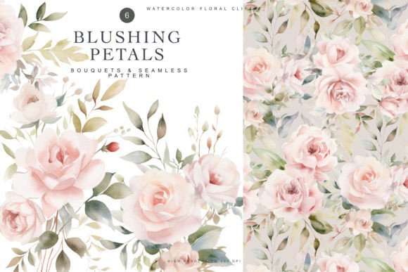 Download Watercolor Floral Clipart &amp; Pattern - Clipart Collection