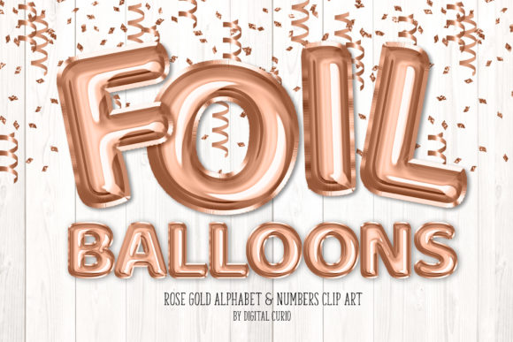 Download Rose Gold Foil Balloon Alphabet - Gold Collection