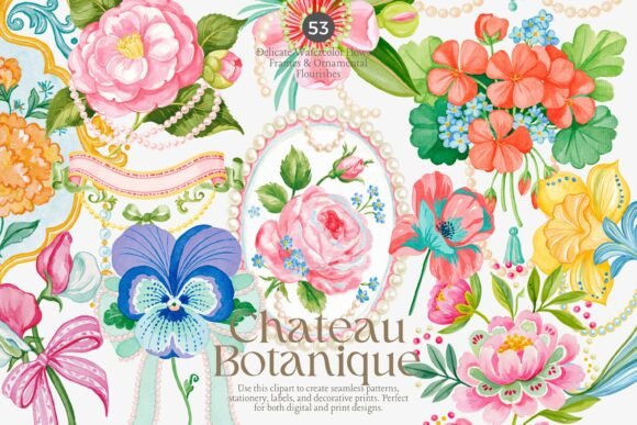 Download Chateau Botanique Clipart Set - Clipart Collection