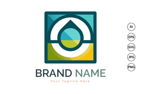 Download Modern Shapes Colorful Droplet Logo - Shape Collection