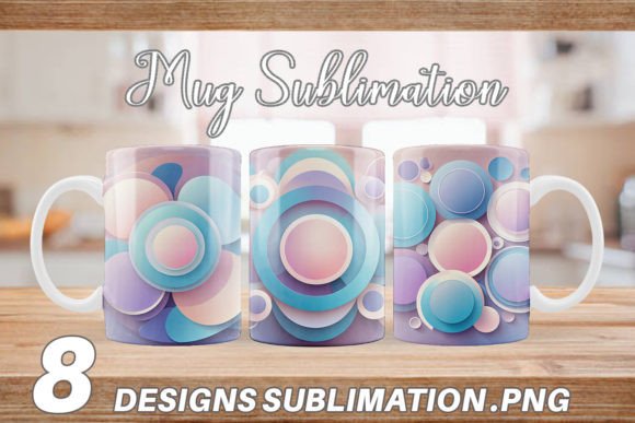 Download Mug Wrap Pastel Organic Shapes - Shape Collection