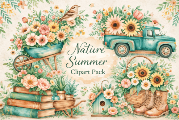 Download Nature Summer Clipart Pack. - Clipart Collection