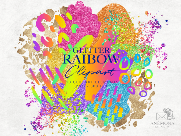 Download Rainbow Clipart - Modern Shapes - Shape Collection