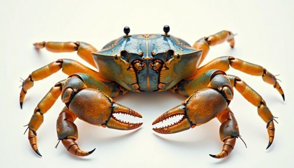 Download Tempera Crab with Golden Highlights - Gold Collection