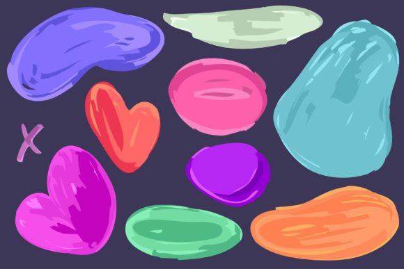 Download 10 Amoeba Shape Marker Figure Abstract - Shape Collection