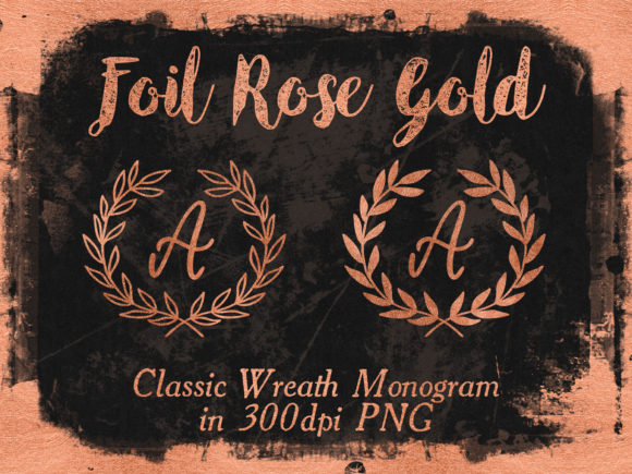Download Rose Gold Foil Wreath - Gold Collection