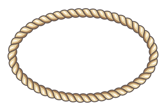 Download Rope Frame. Decorative Cord. Oval Shape - Shape Collection