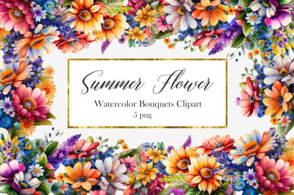 Download Summer Flower Bouquets Clipart - Clipart Collection
