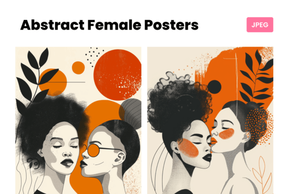 Download Abstract Female Posters | Modern Shapes - Shape Collection