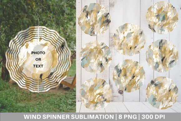 Download Wind Spinner Contemporary Art and Gold - Gold Collection