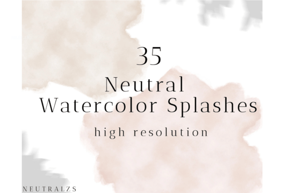 Download Neutral Watercolor Abstract Shapes - Shape Collection