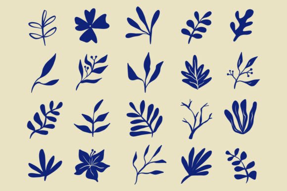 Download Botanical Leaf Silhouette Bundle Set - Premium Bundle