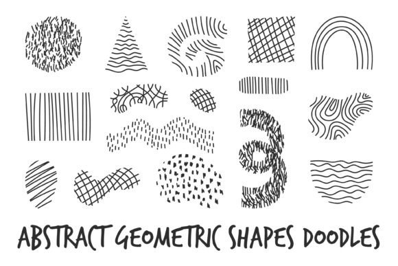 Download Abstract Geometric Shapes Doodles Lines - Shape Collection
