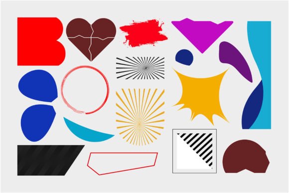Download Abstract Organic Shapes, Vector Set - Shape Collection