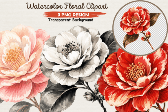 Download Watercolor Floral Clipart PNG,Elegant - Clipart Collection