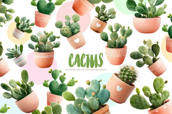 Download Cactus Clipart Bundle | PNG Plants - Clipart Collection