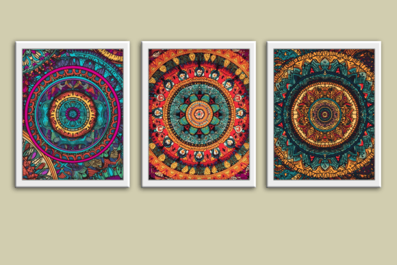 Download Boho Mandala Colorful Wall Art Prints - Wall art prints Collection